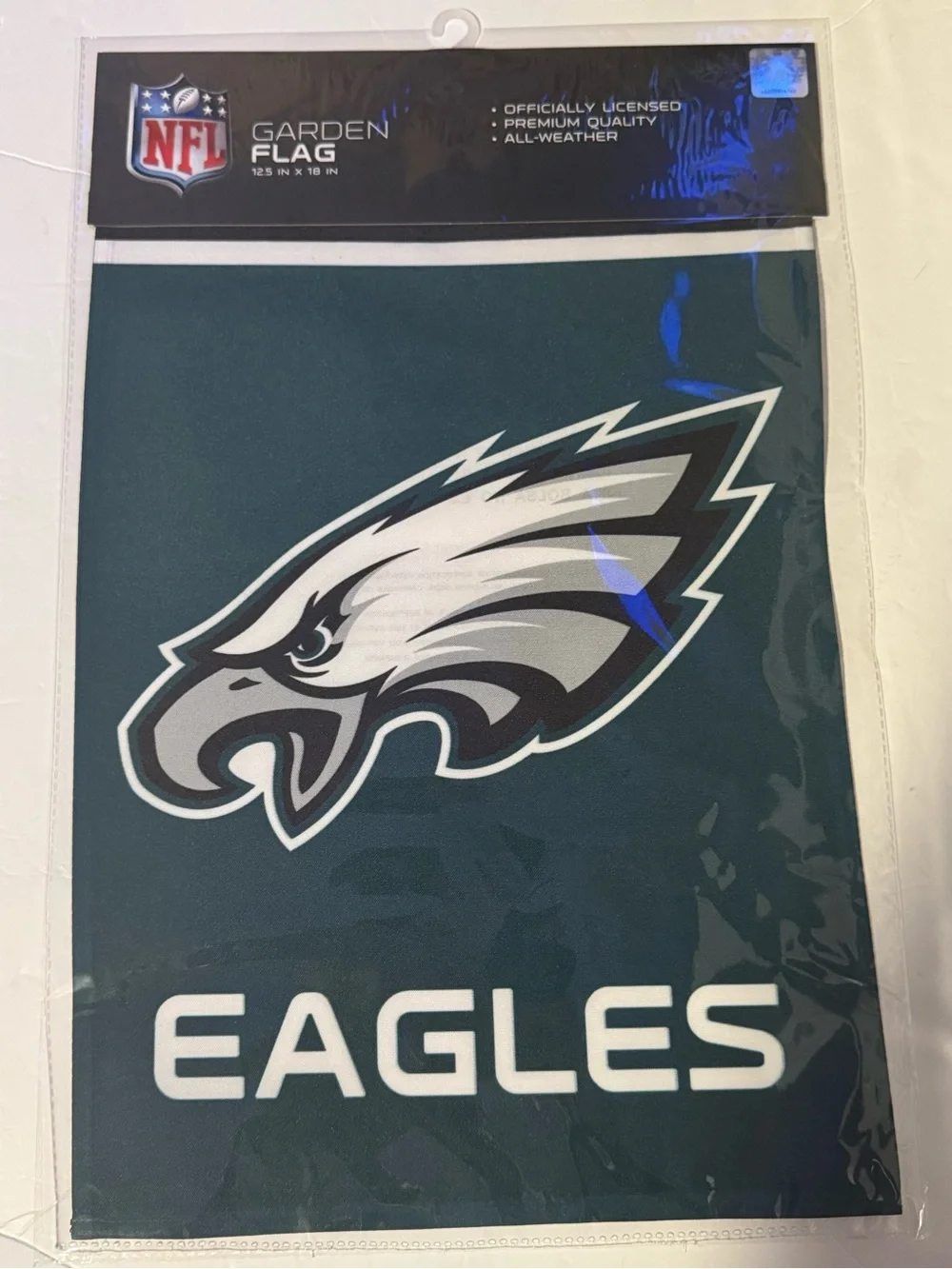 NFL Philadelphia Eagles Garden Flag - Midnight Green, White, Silver, Black